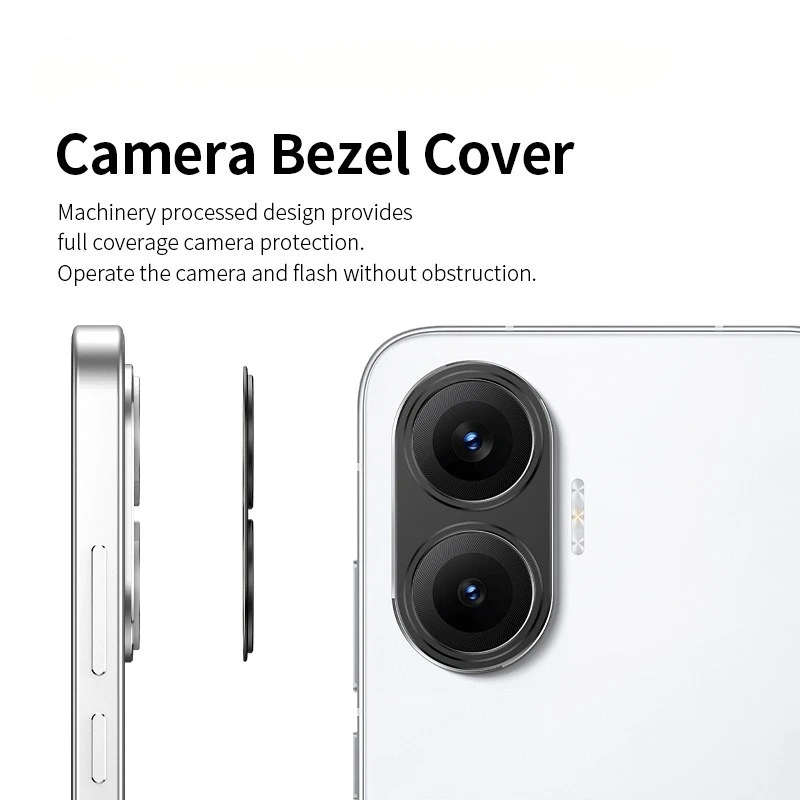 ل Redmi توربو 4 برو حامي كاميرا الهاتف ل Turbo4 توربو 4pro الخلفية عدسة الظهر سبائك الألومنيوم حلقة معدنية غطاء الفيلم #3