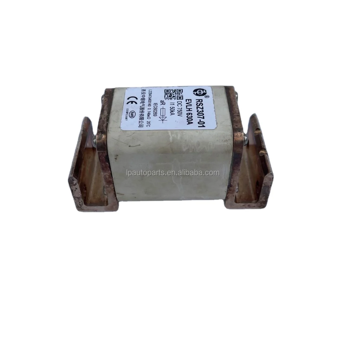 High Quality RSZ307-01 630A DC 750V Fuse Primarily Used for High-Energy Applications like New Energy Buses Bus Accessories