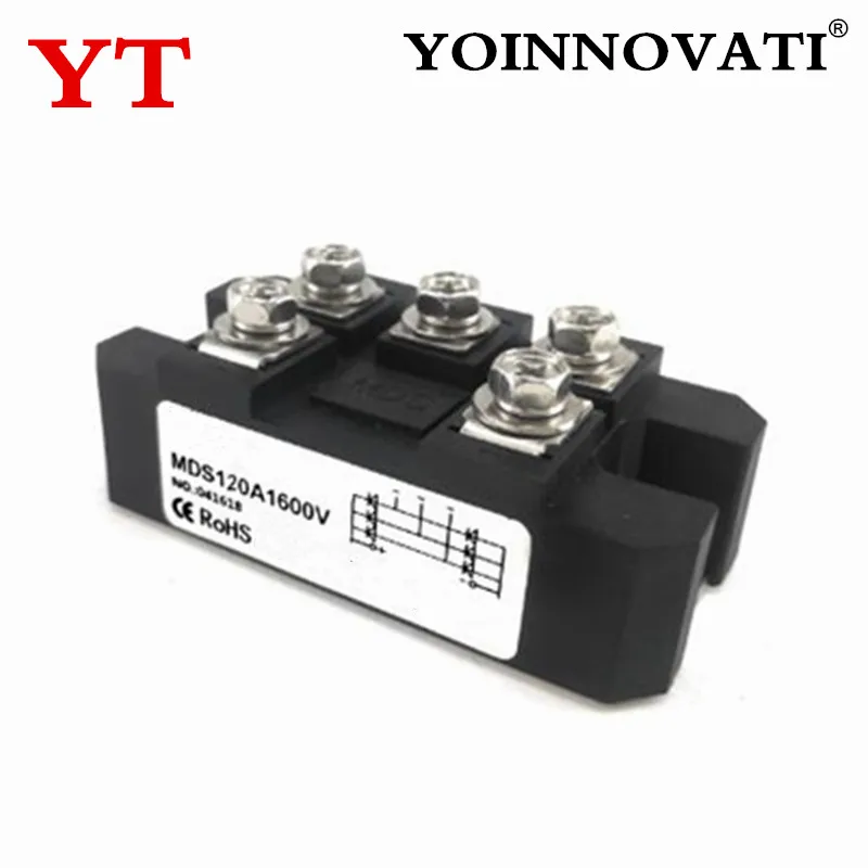 MDS120A three-phase rectifier bridge module 120A12V 24V 48V 68V 72V 110V 1600V Rectifier bridge 50A