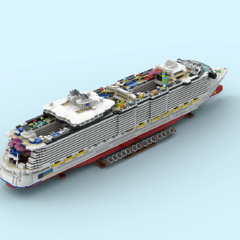 6646ピース ウォーシリーズ オアシス・オブ・ザ・シーズ MOC カスタマイズ モジュラービルディングブロック ブリックモデルデザイン シンプルDIY 男の子向け組み立ておもちゃ ギフト