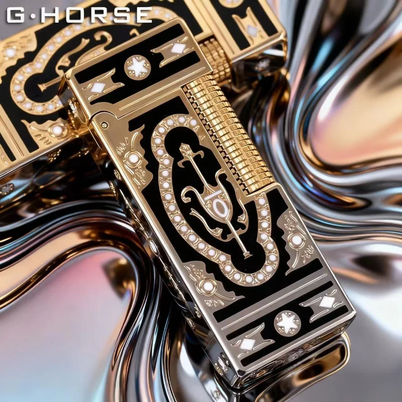 

Новый мемориальный рисунок по металлу, вертикальные полосы, роскошные зажигалки для табака, звук пинг, натуральный лак, зажигалки для курения сигарет, бутановые зажигалки