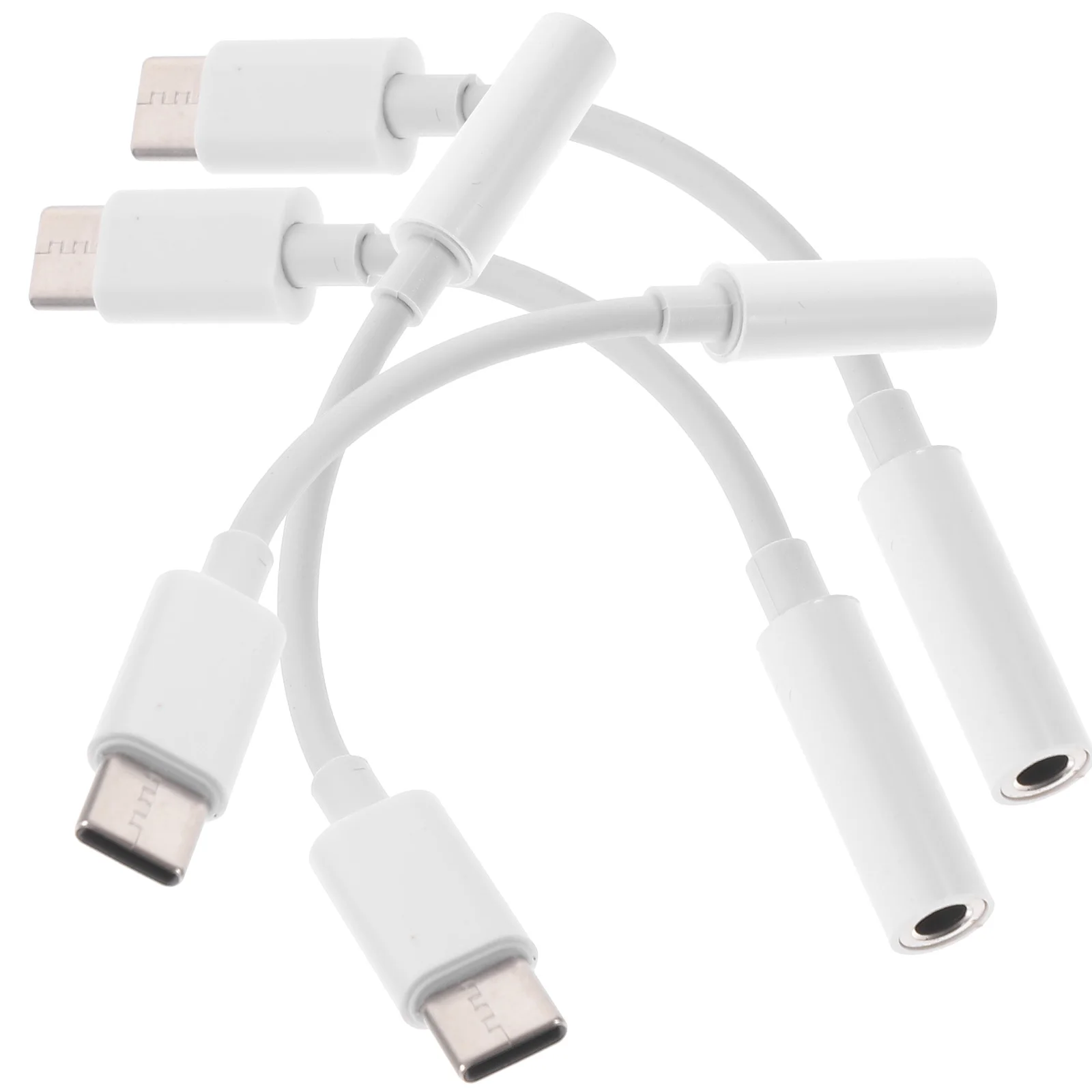

4pc Headphone Adapter Cable Type-C 2 In 1 Audio Charge Converter For Usb Digital Earphone Plugtypec Cable Headphone