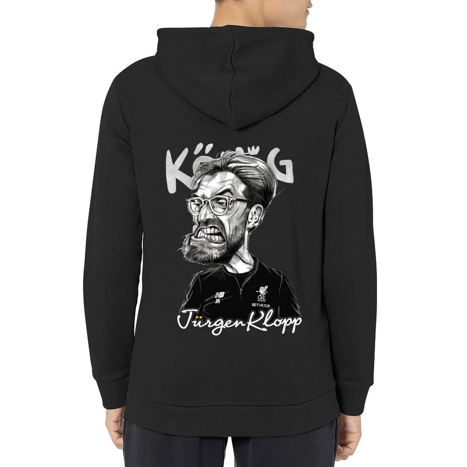 

Funny Jürgen Klopp Hoodie men's winter sweater korean clothes men's coat autumn tracksuit men