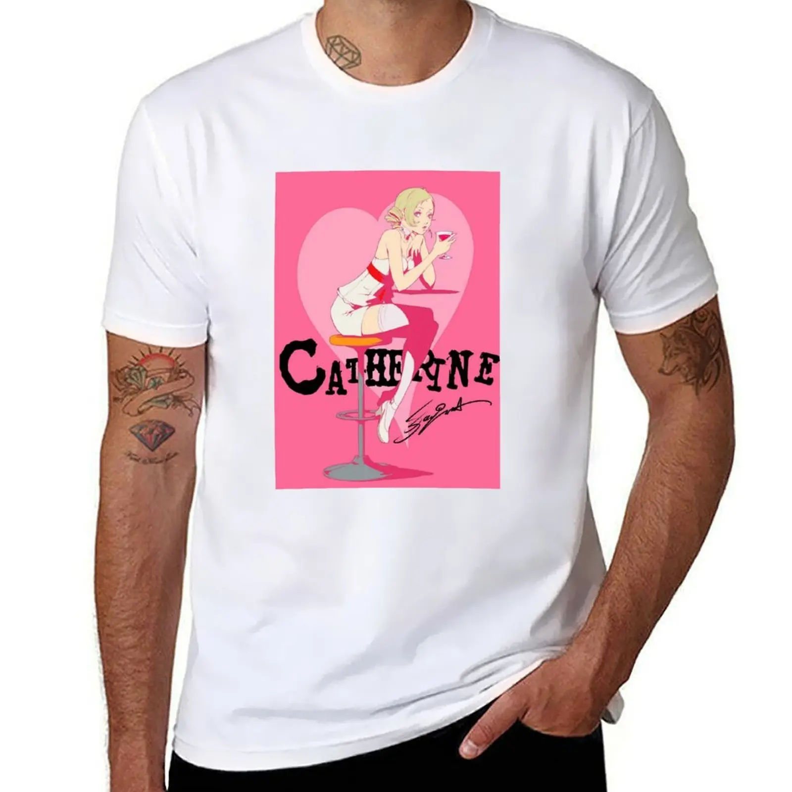

Shin Megami Catherine Heart T-Shirt t shirt for man 100 percent cotton man t shirts for men T-Shirt