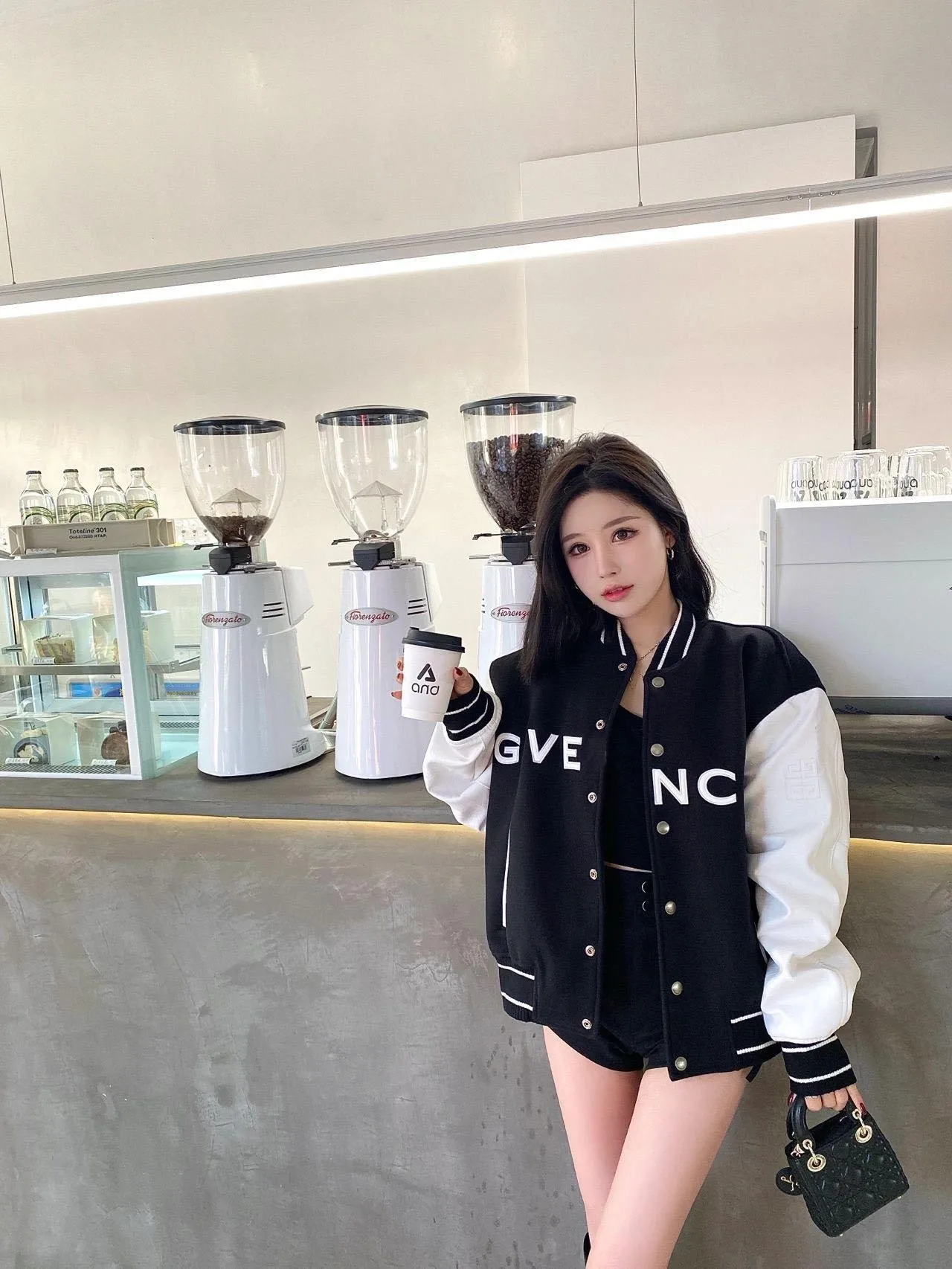 

Street Sle Men's Baseball Jaet Color Blo Design Casual Outerwear Polyester Nylon Cosite Fiber Loose Fit Long Sve