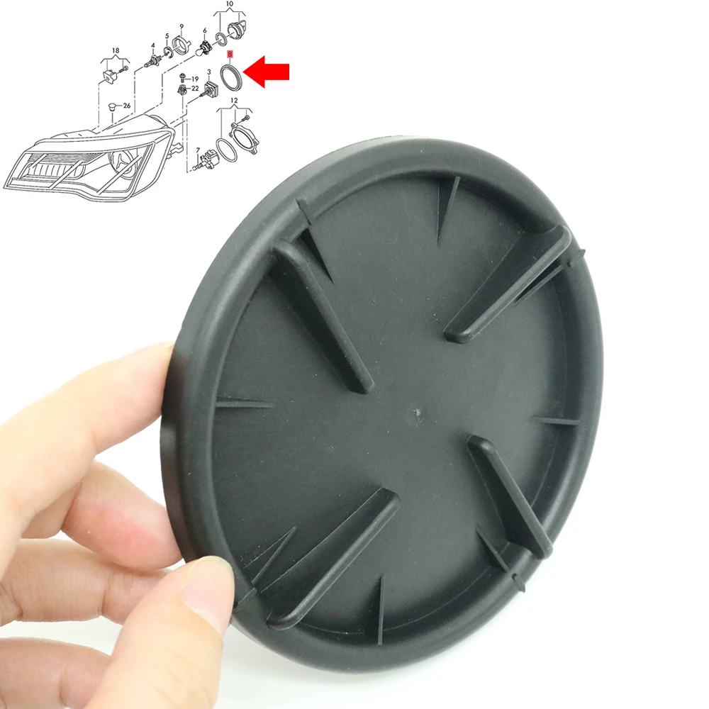 

Front Headlamp Back Bulb Sealing Cover Waterproof Dustproof Headlight Dust Cap For Audi A4 A7 Quattro S7 RS7 Hatchback S4 Sedan