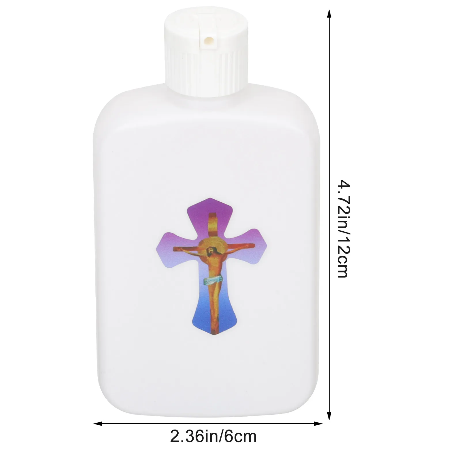 6Pcs Holy Water Bottles Empty Refillable Catholic Christian Compact Leakproof Portable Bottle Dispenser for Baptism Wedding view 5