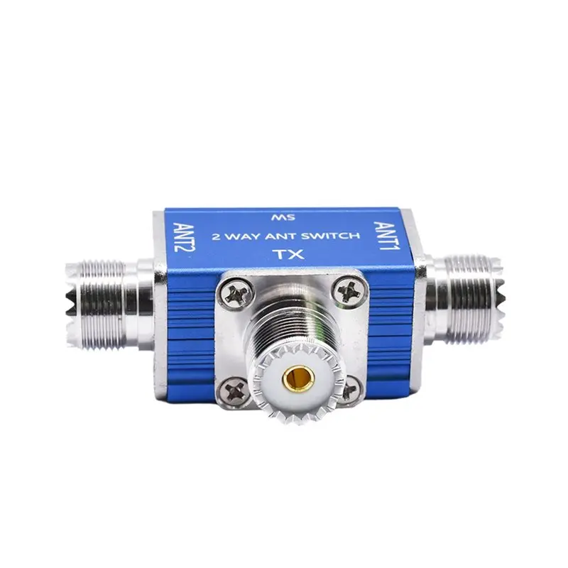 2X 2 Way CB/HAM Antenna Coax Switch Coaxial Antenna Switch 100W 1-30Mhz SL-16 Connector-A86G