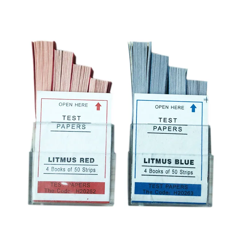 PH Test Strips for Laboratory Acid Alkaline Detection, Blue litmus Paper, Rapid Detection of Solution, 200 Strips/Box