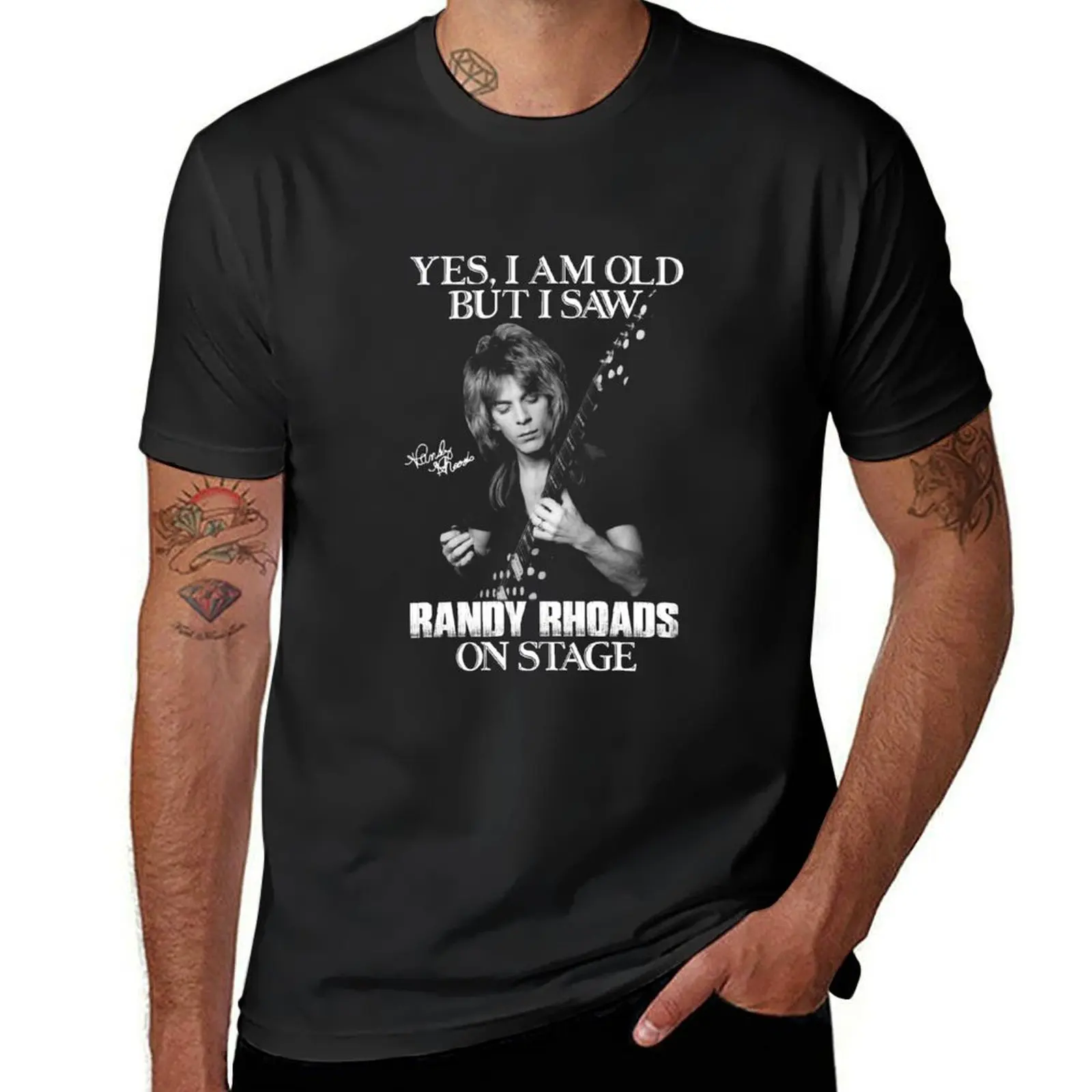 

Yes I’m Old But I Saw Randy Rhoads On Stage Trending T-Shirt funny meme t-shirts blanks Personalized t-shirt men workout shirt