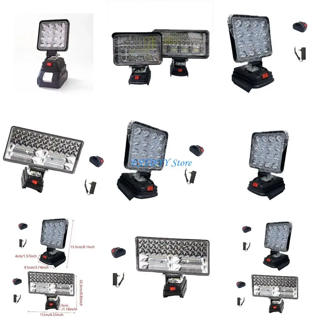 

G6DE Watertight LED Security Light for Outdoor Work Light Floodlight, Battery Flood Light Emergency Work, Work Site Lighting