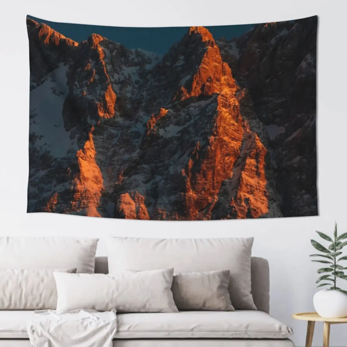 

Sunset light on majestic mountains Tapestry Room Decoration Korean Style Aesthetic Decoration Home Decor Accessories Tapestry