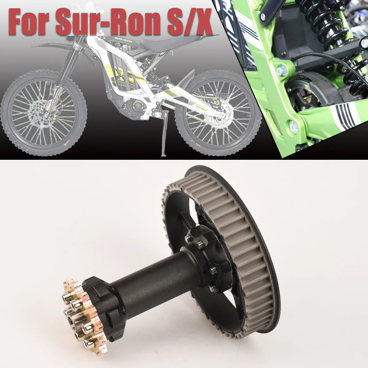 

Center Axle Sleeve Assembly Axis Set Motorcycle Axis Set Assembly Bottom Sleeve Transmission For Sur Ron Sur-Ron Surron Electric