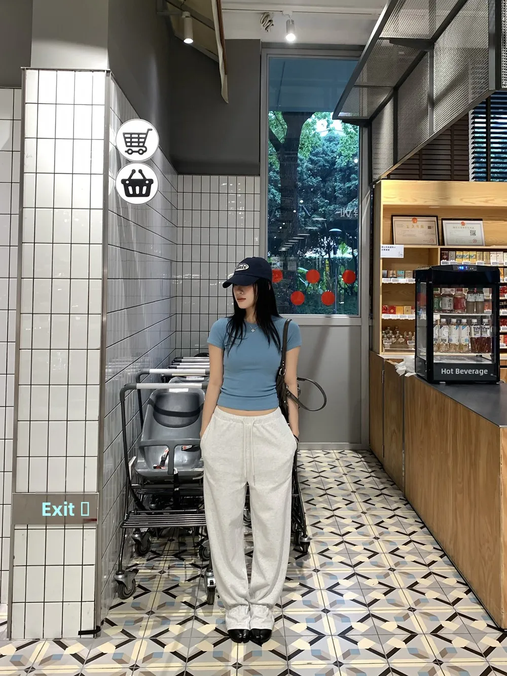 

Spring 2026 Women's Casual Straight Leg Pants Drawstring Sweatpants Korean Style Versatile Cotton Blend Comfortable Fit