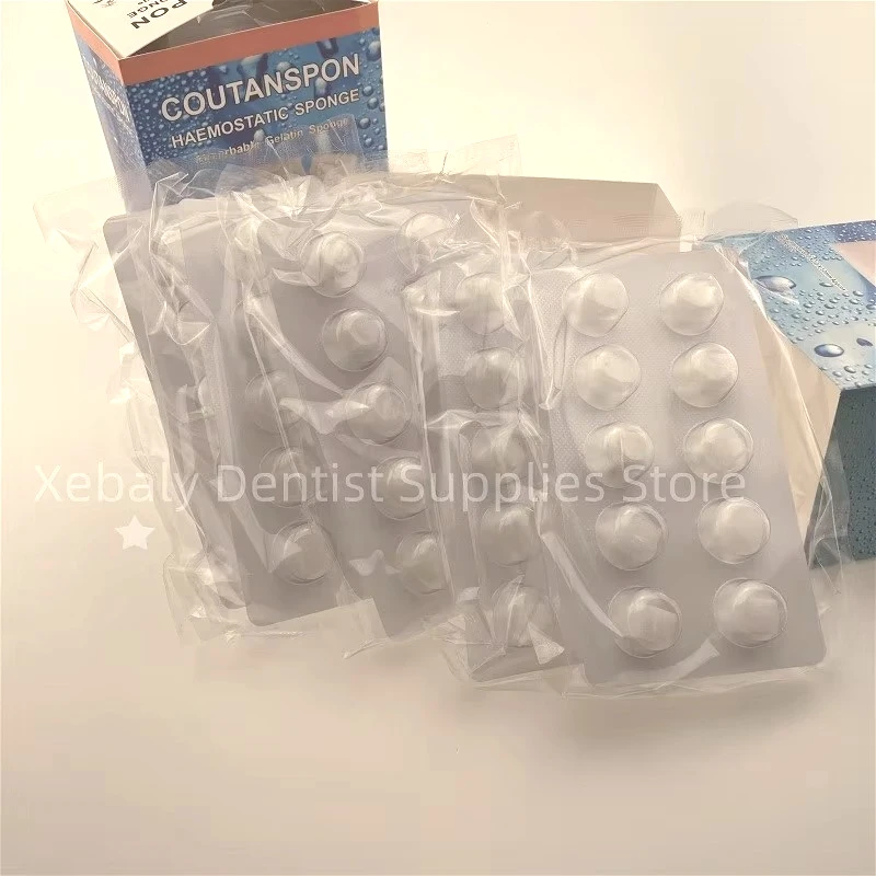 

4 x 50Pcs/Pack Dental Hemostasis Sponge Medical Collagen Stops Hematopoietic Sedge Cotton Pharmaceutical Brush Hemostatic Gela