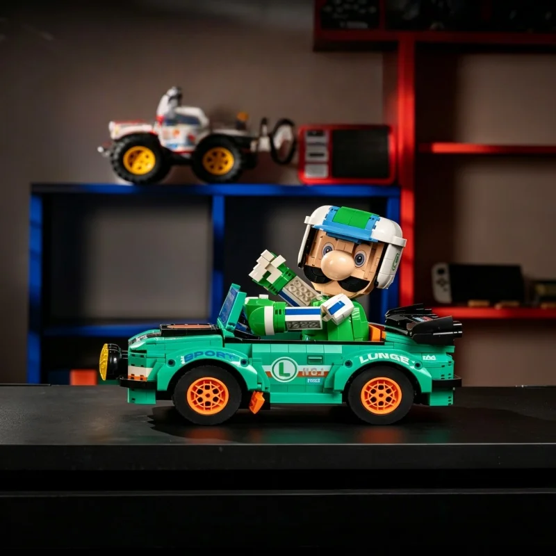 

2026 New Convertible Sports Car Figure Building Block Set High Difficulty Assembly Toy Adult Desktop Collectible Ornament