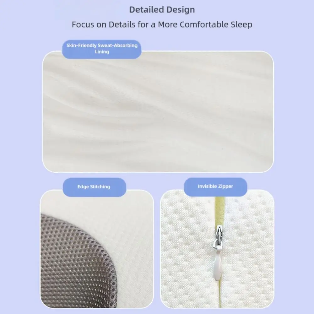 

Ergonomic Shaped Memory Foam Basics Nursing Back Sleeping Support Health Protects Neck Spine Neck Spine