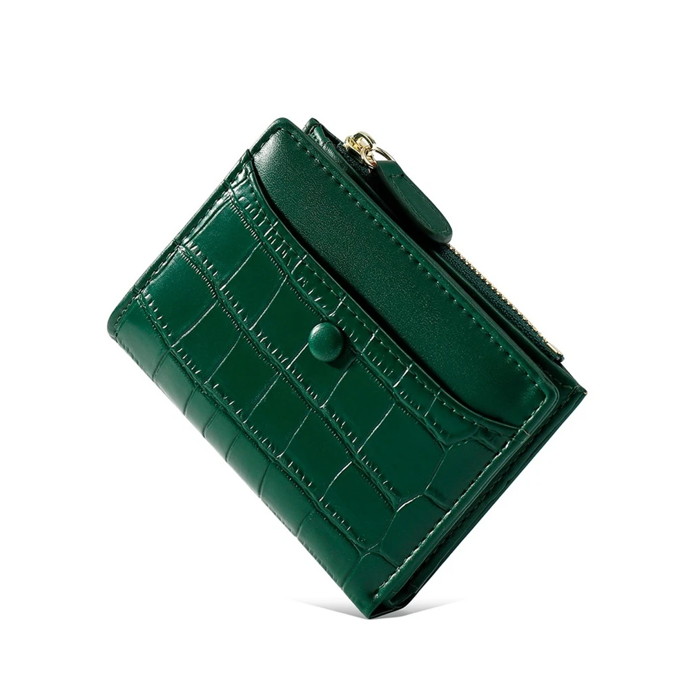 

Two-Fold Wallet Short Zipper Coin Purse Fashion Large Capacity Short Wallet