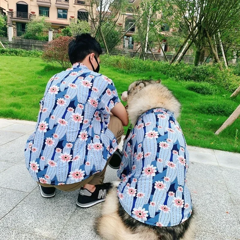 Imagem -02 - Roupas para Cães Traje Colete de Refrigeração Roupas para Animais de Estimação Pai-criança Vestir Uma Cor Oito Tamanhos Camisa para Cães