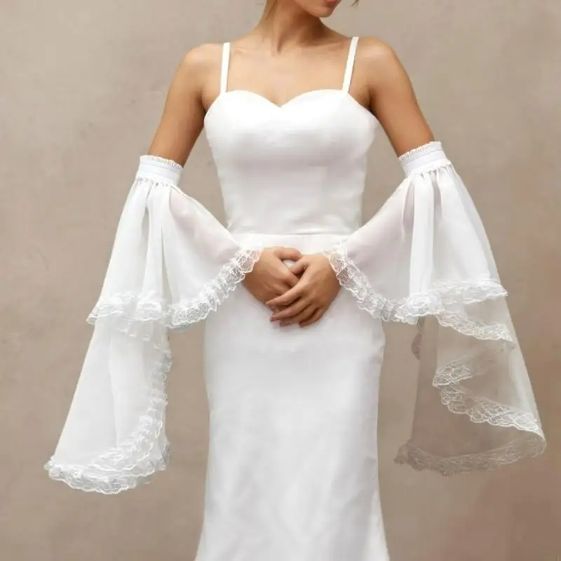 

Fashionable Lace Arm Covers Wedding Arm Accessories Decorative Arm Sleeves For Women Evening Party and Wedding Event