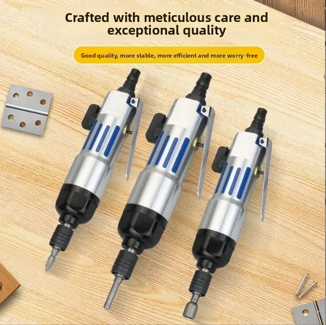 Straight Handle Wind Batch Light 5H Pneumatic Screwdriver Driver Industrial Grade Woodworking Pneumatic Taper Tool