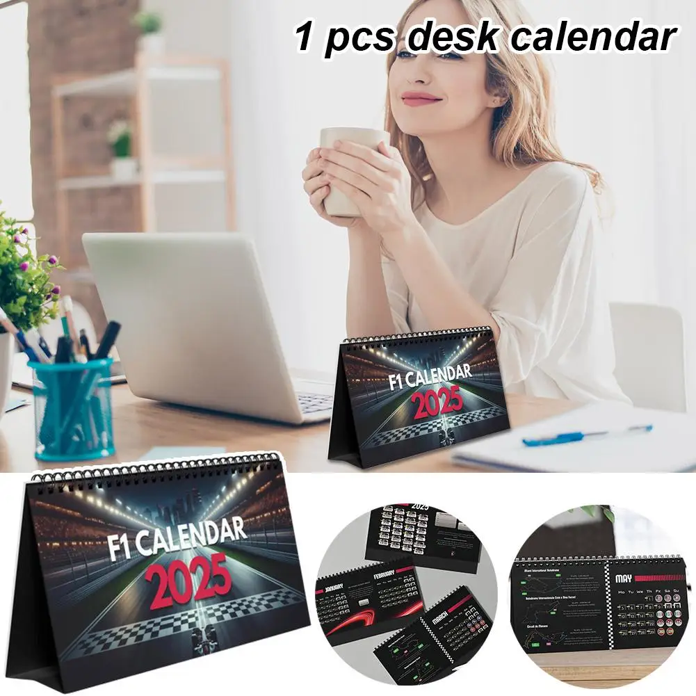 2025 F1 Racing Calendar with Track Design Ideal Gift for Fans  Racing Enthusiasts Perfect for Christmas Valentine's Office Gifts