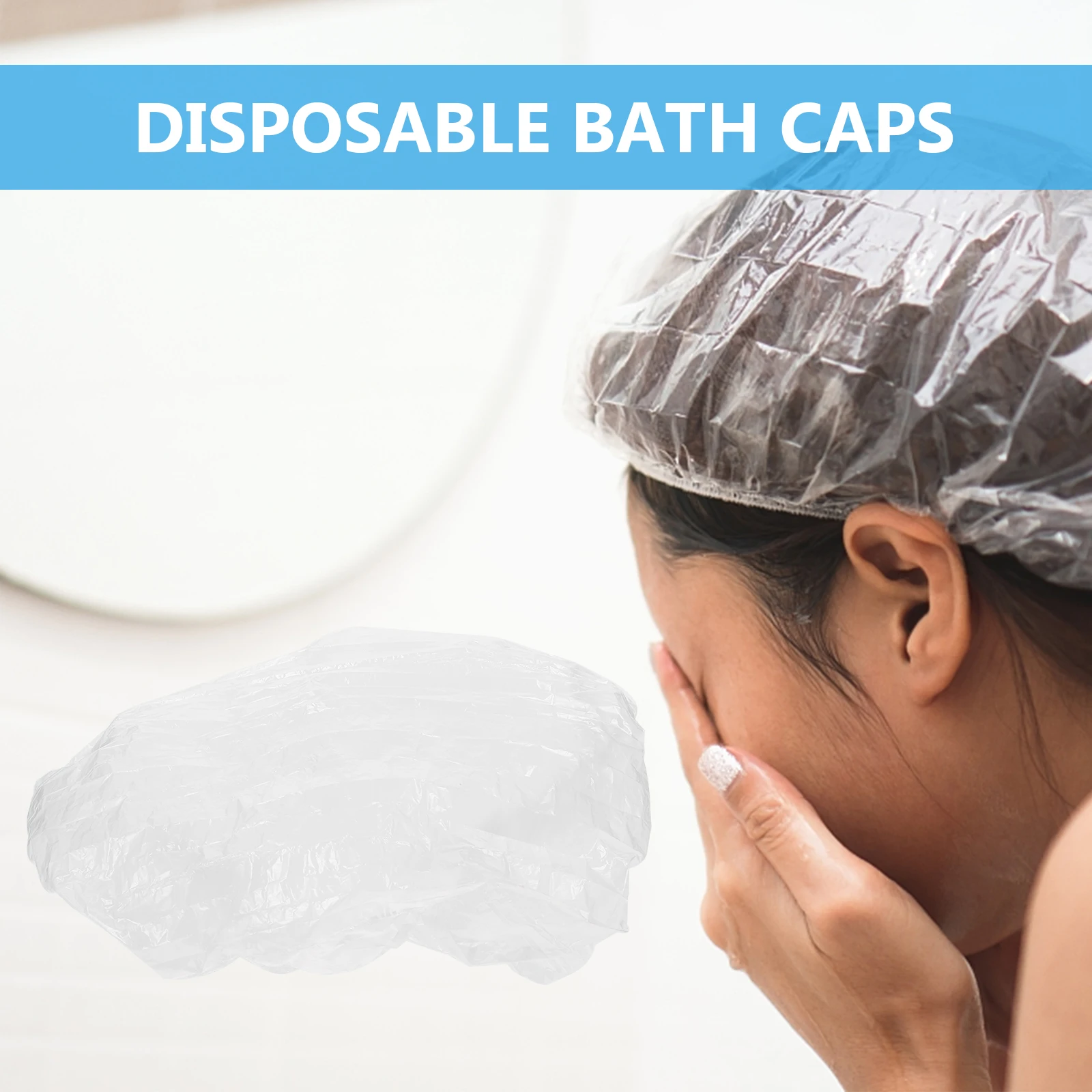 

200 Pcs Waterproof Hair Cap Bath Adult Spa Hats Home Shower Caps Household Dust-proof Miss