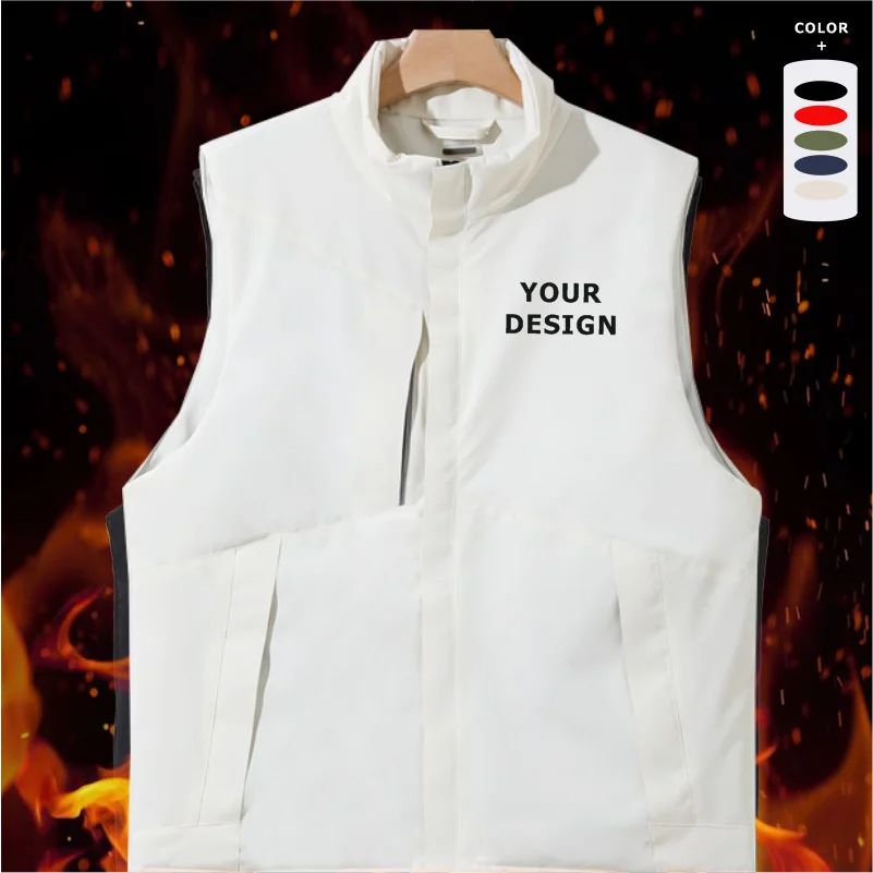 

Индивидуальный дизайн, ветровка без рукавов для мужчин и женщин, жилет для походов, зимний офисный жилет для рыбалки, утолщенный водонепроницаемый жилет