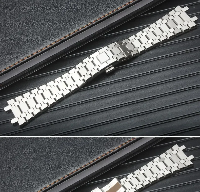 904 Massives Edelstahl-Uhrenarmband für AP 15400 15703 AP ROYAL OAK Audemars Piguet Royal Oak Uhrenarmband 28mm 26mm Herrenarmband – Detail 1