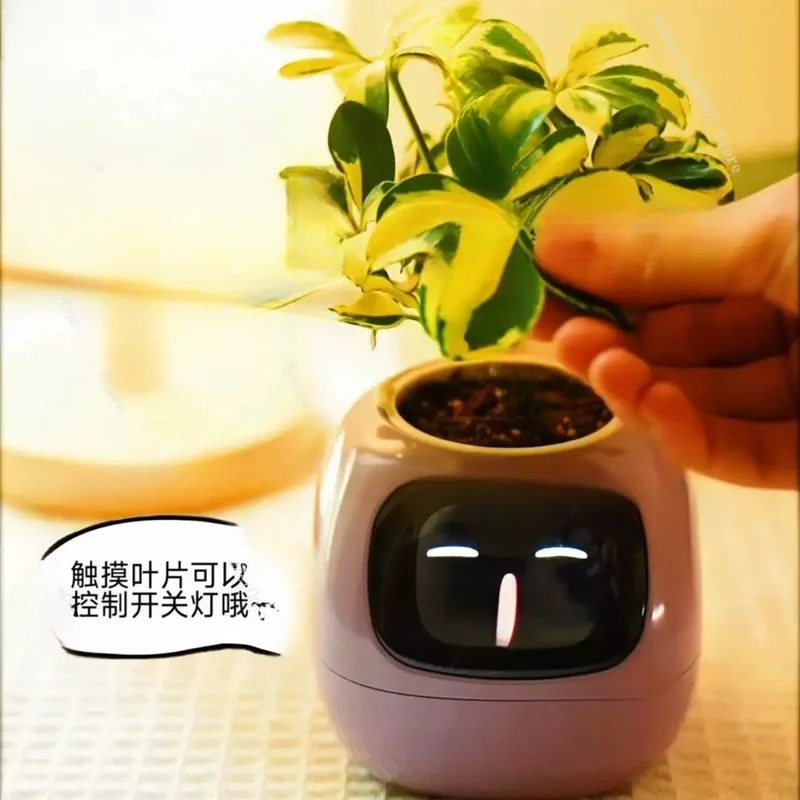 Potted Ivy Desktop Green Intelligence cute Pet Interaction Color Pot Cartoon Expression Plant Emotion Français