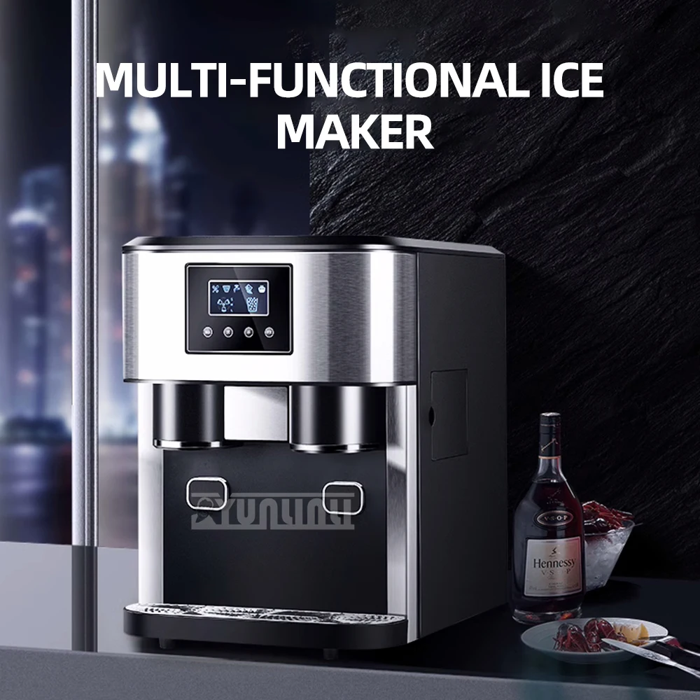 Automatic Household ice making Machine Portable 3 in 1 Multifunctional Ice Crushed Ice Cold Water Machine