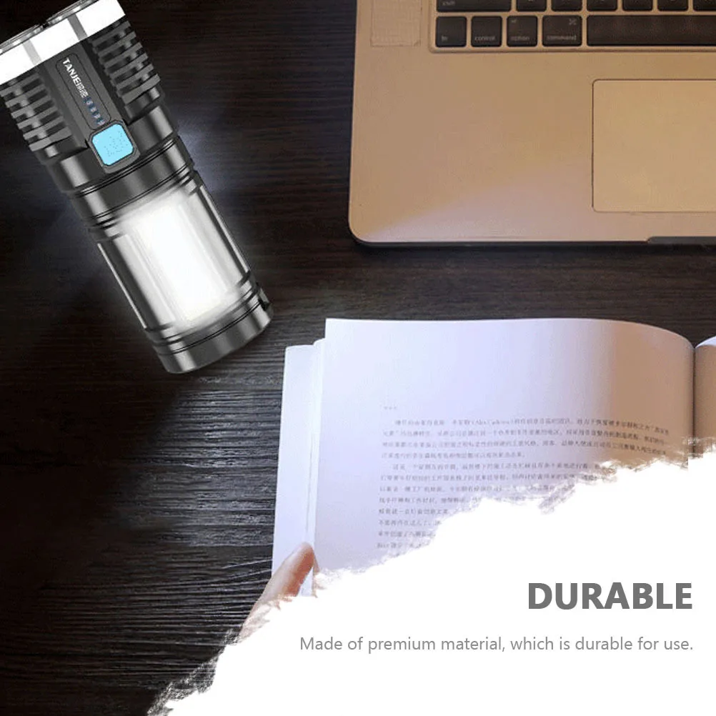 

1Pcs Convenient USB Charging Flashlight with Adjustable Modes for Camping Hiking Fishing Flashlight USB Flashlights