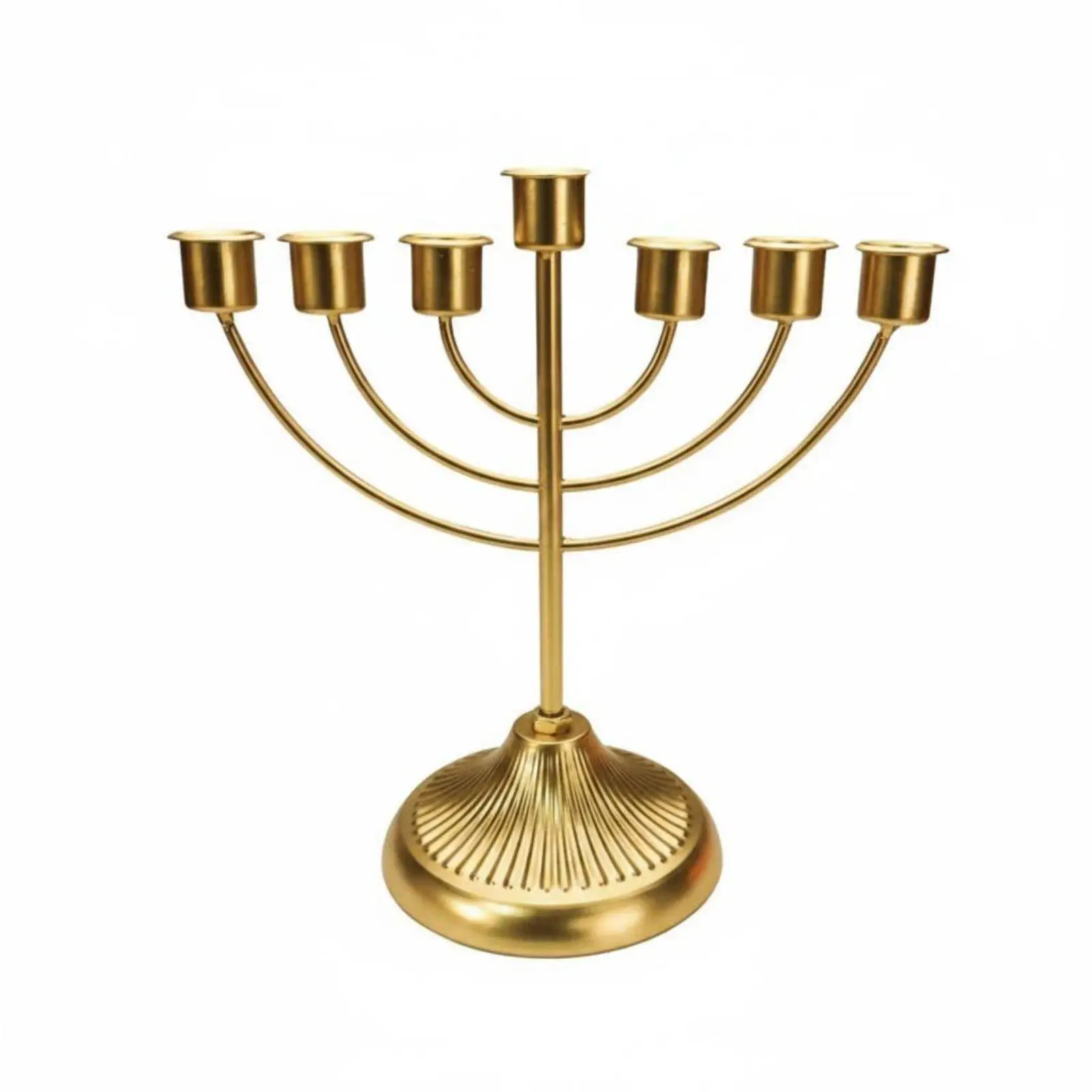 7-armed candelabra, galvanized, 7-headed candle holder in European style