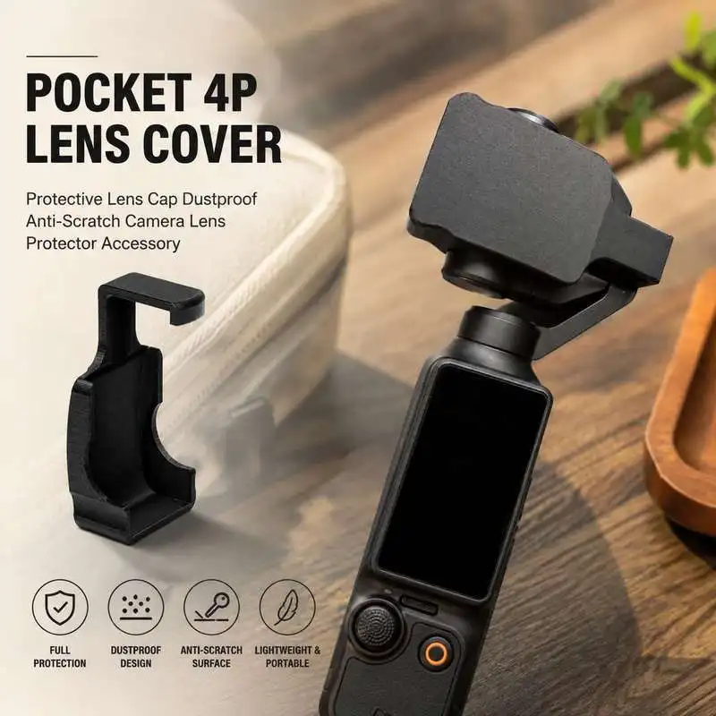 Pocket 4P Lens Cover Protective Lens Cap Dustproof Anti‑Scratch Camera Lens Protector Accessory