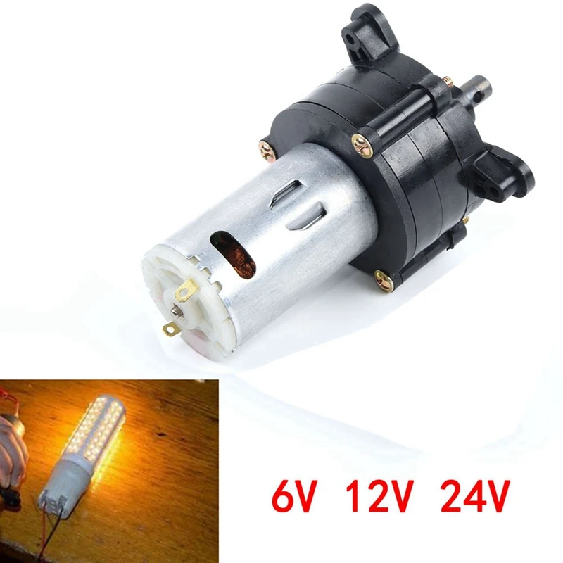 2X Mini Wind DC Generator Hand Dynamo Hydraulic Test DC 12V 24V Motor Machine Supply Emergency Generator