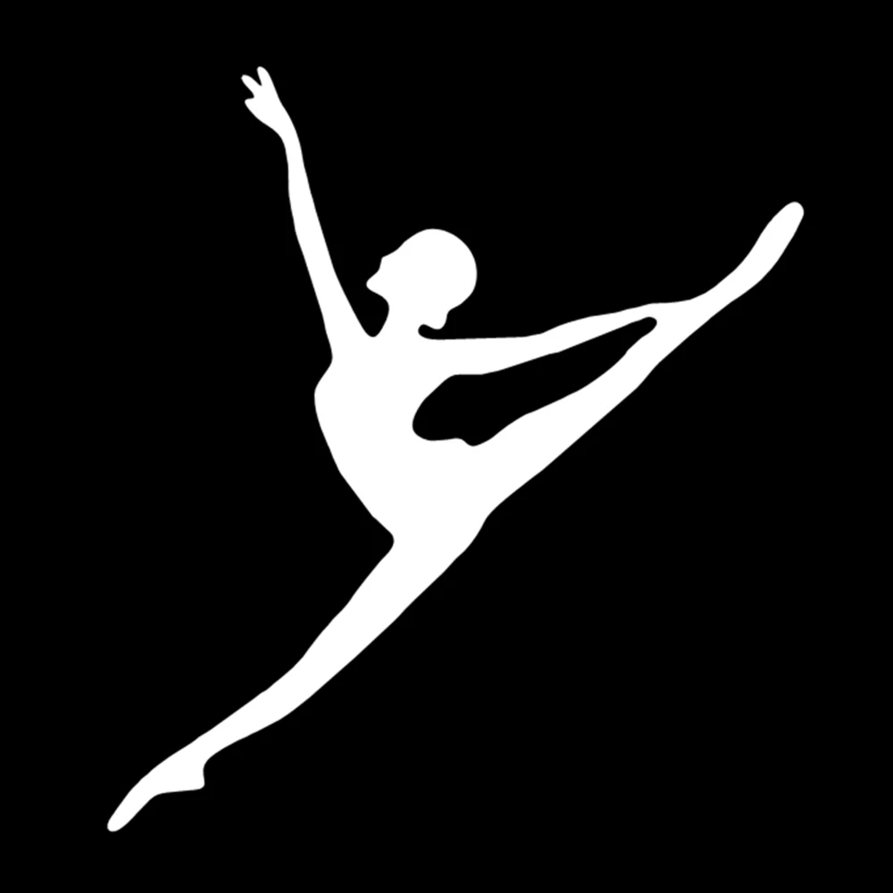 Dance Movement Car Stickers Vinyl Waterproof Removable for Auto Water Bottle Yoga Mat Gym Equipment Dynamic Decor