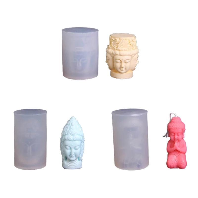 

Y1UB Three-dimensional Statue Silicone Mold Such As Guanyin Bodhisattva Aromath Mold Diy Ornament Mold