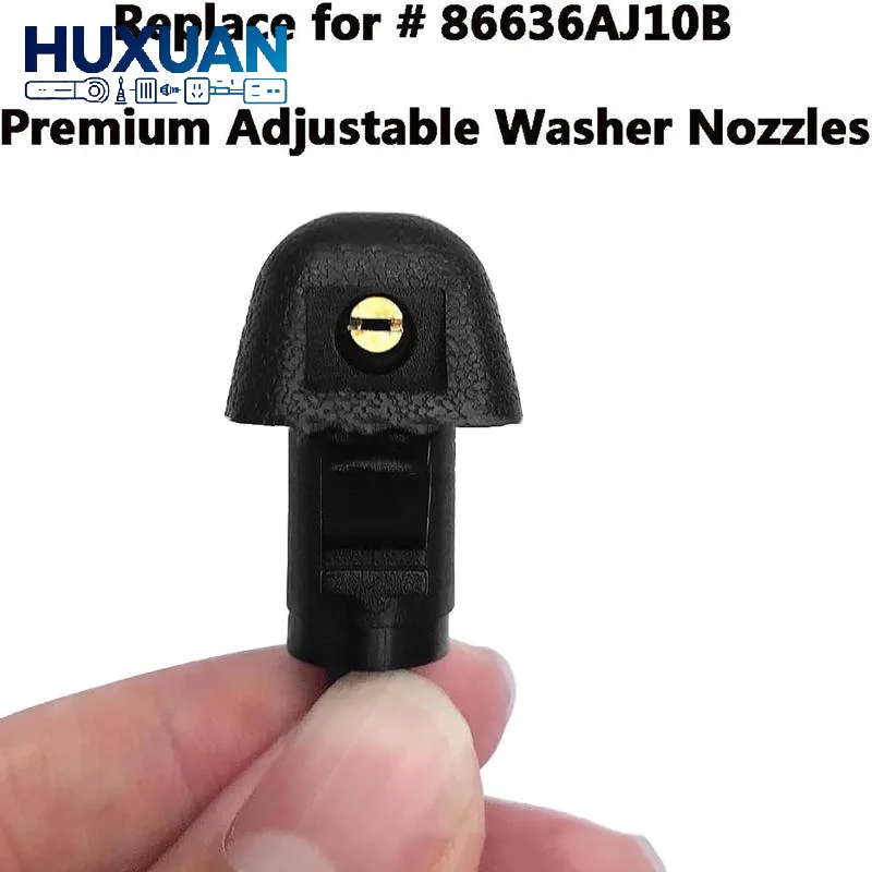 Automotive Washer Jet Nozzle 2/4/10PCS Extreme Temperature Adaptable 86636AJ10B for Car Regular Cleaning Maintenance