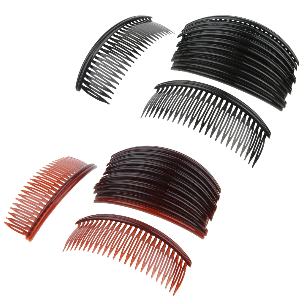 Pack of 12pcs Plain Large Plastic Hair Combs Slides Hair Accessories 24/29 Teeth