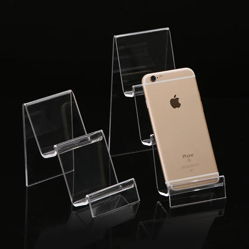 Fashion Acrylic Transparent Display Shelf Mobile book Wallet Glasses Rack Multilayers Cellphone Jewellery DisplayMobile phone