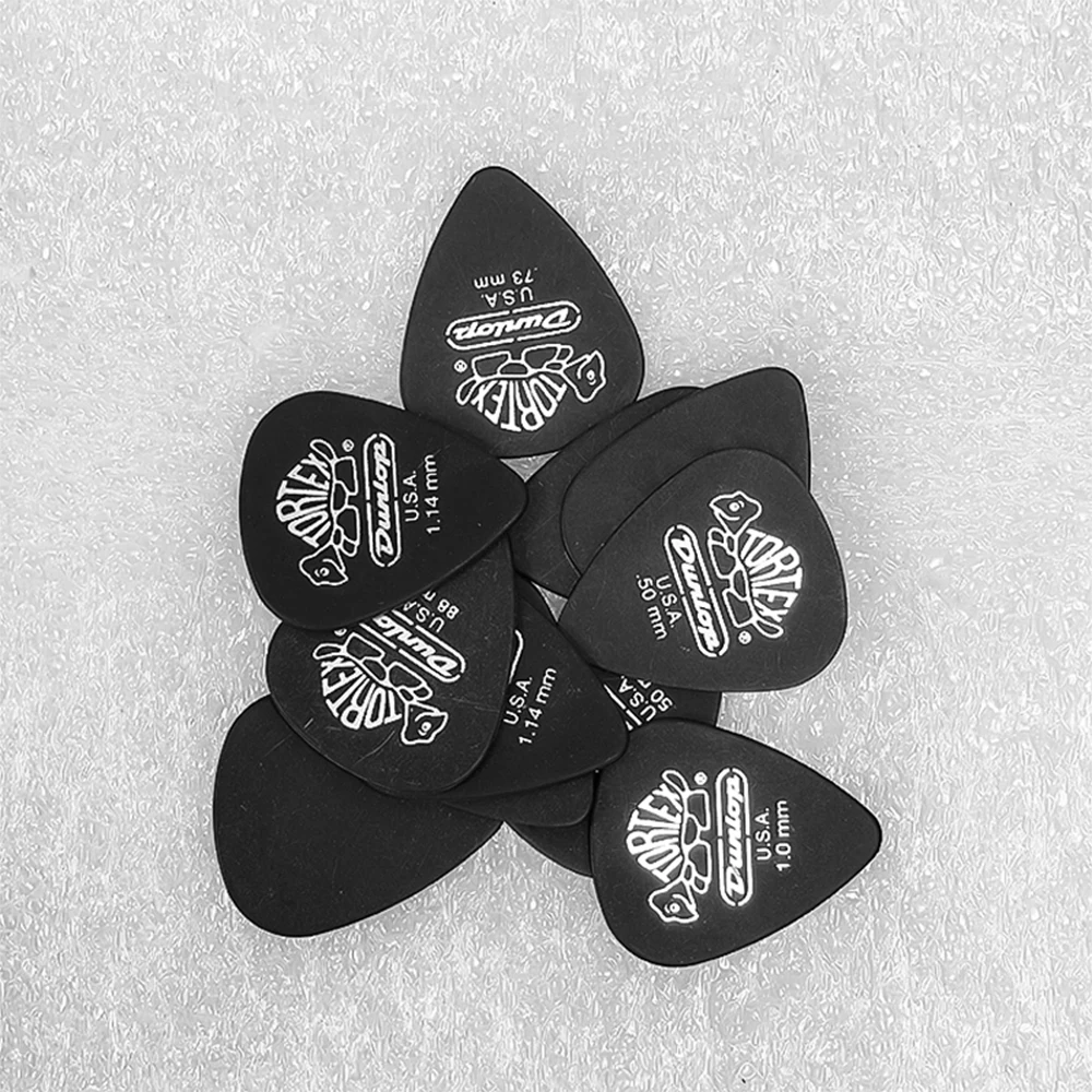 Dunlop Kostki do gitary 488R Tortex Pitch Black Standard Pick 0,50/0,60/0,73/0,88/1,0/1,14 mm, oryginalne akcesoria gitarowe USA