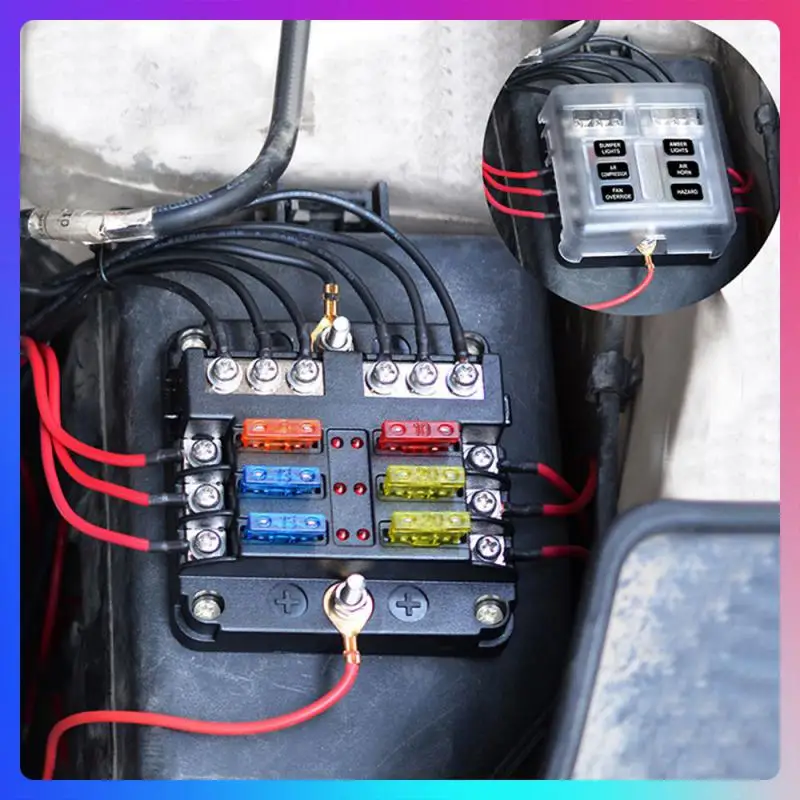 Suporte de fusível para carro, durável, conveniente, universal, eficiente, confiável, marinho, interruptor de conector de fusível, acessórios universais para carro
