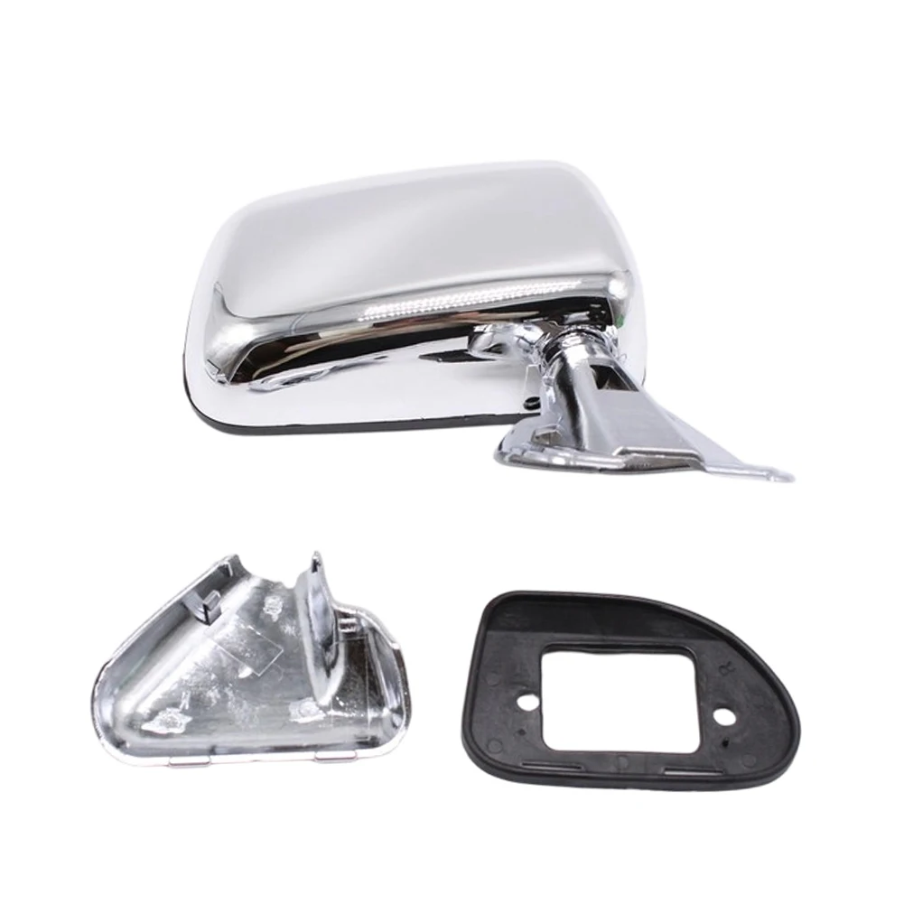 Car Manual Side View Mirrors Chrome Pair Set 8791089136 8794089134 For Toyota For 4Runner Pickup Truck Exterior Parts view 2