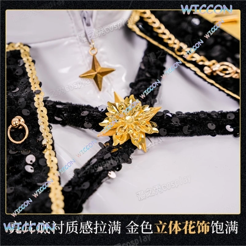 [MAGCOS] Kpop Demon Cos Hunter haute qualité Rumi Cosplay ensemble complet perruque chaussures noir Performance Costume femmes Halloween Rol