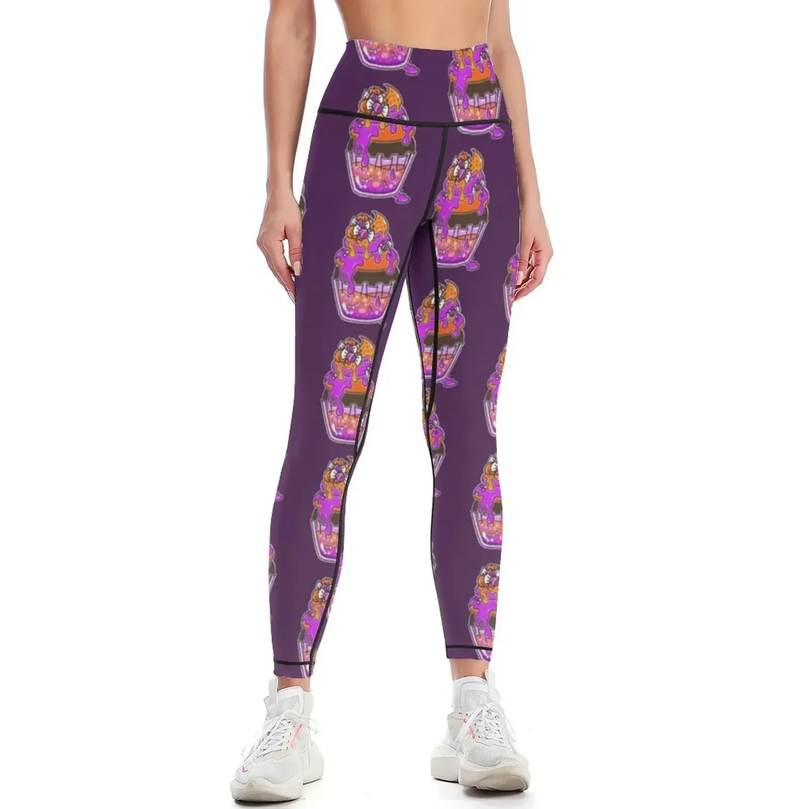 

Halloween Cupcake Leggings Women's high waist gym clothing Jogger pants gym's clothing Womens Leggings