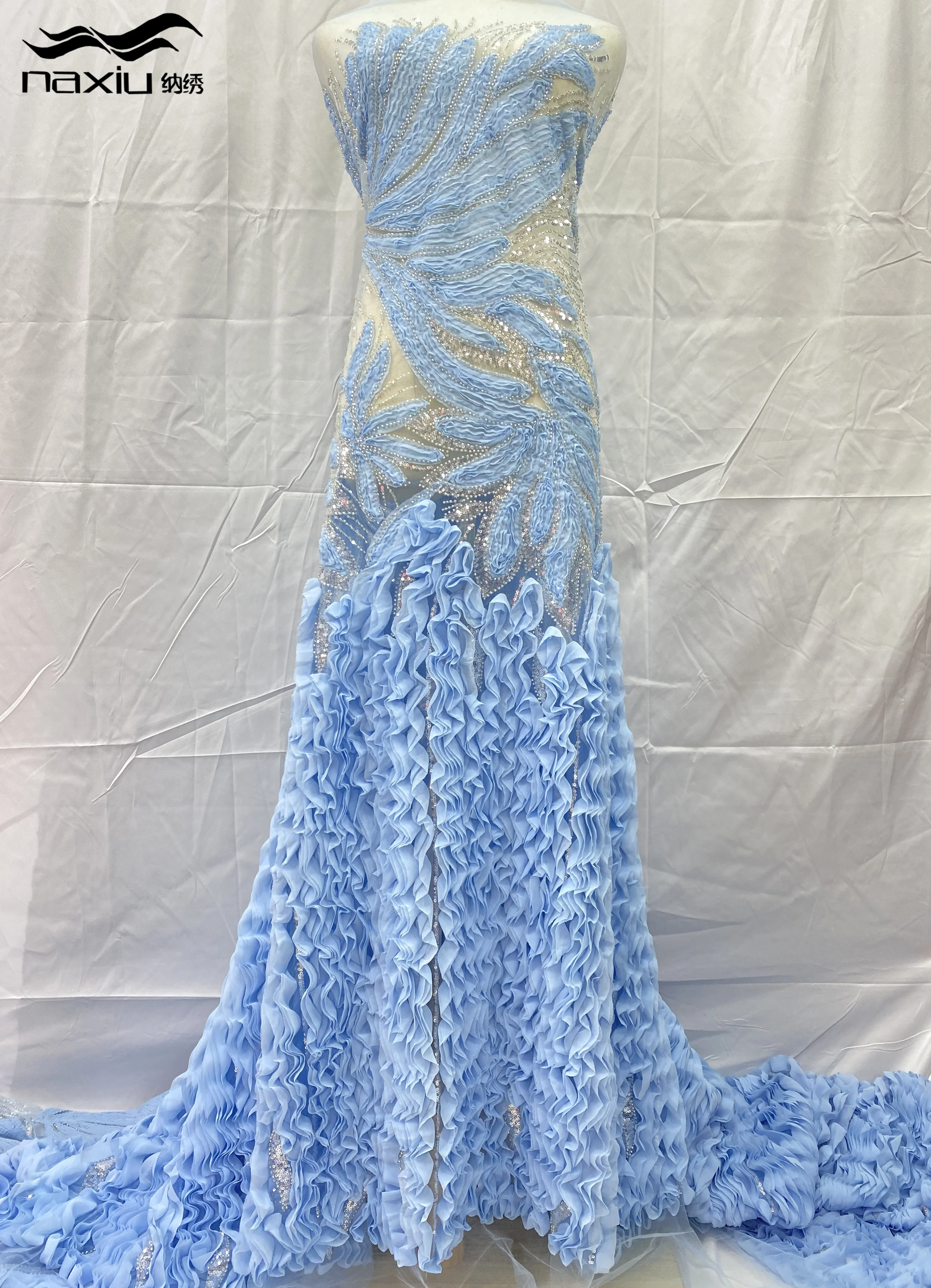 Африканское нигерийское французское сетчатое кружево с бисером и блестками, высокое качество, 2021, кружево с вышивкой и блестками, кружево для свадебных платьев для женщин