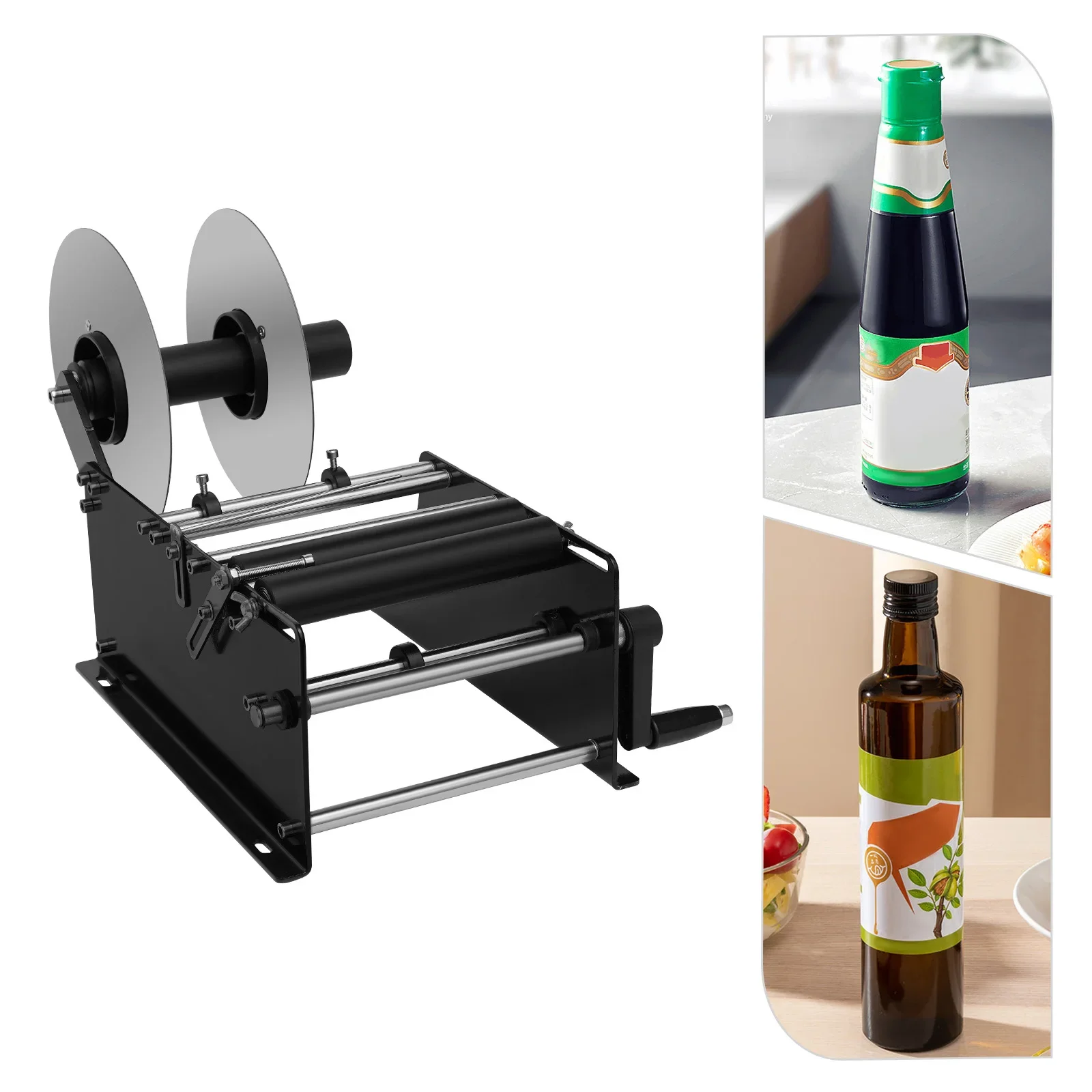 

MT-30 Adjustable Round Bottle Manual Labeling Machine, Bottle Labeling Machine, Semi-Automatic Labeling Machine