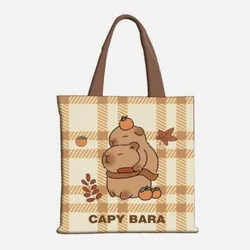 Tote Bag Durable Cute Capybara Bags School Bag Large Capacity Capibara Handbag Unisex