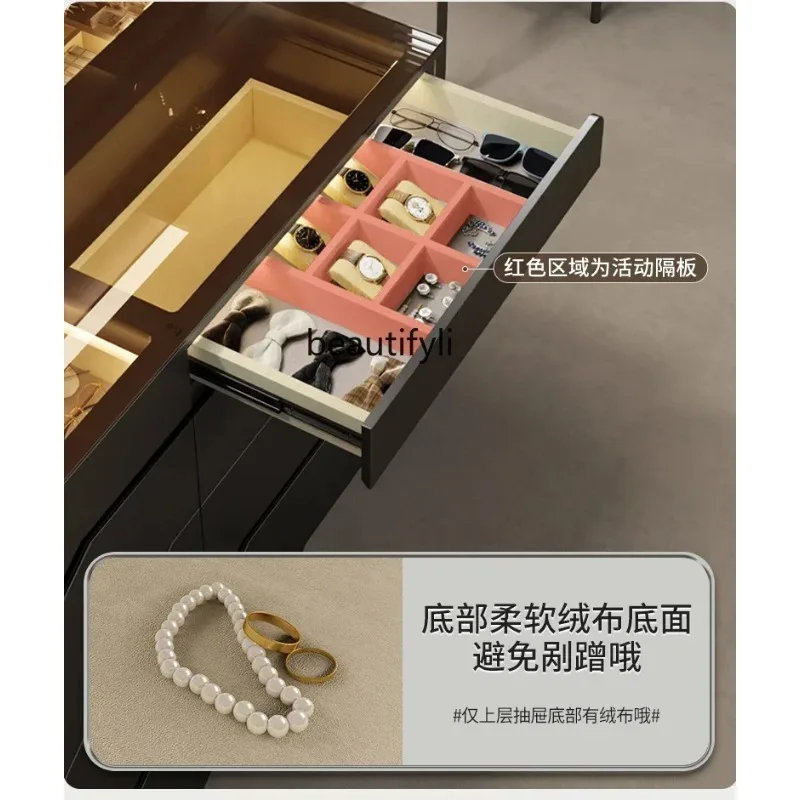 ssK178 ss25 جديد مرحاض الجزيرة الوسطى خزانة خشب متين دلو خزانة درج غرفة نوم رئيسية تخزين خزانة عرض المجوهرات