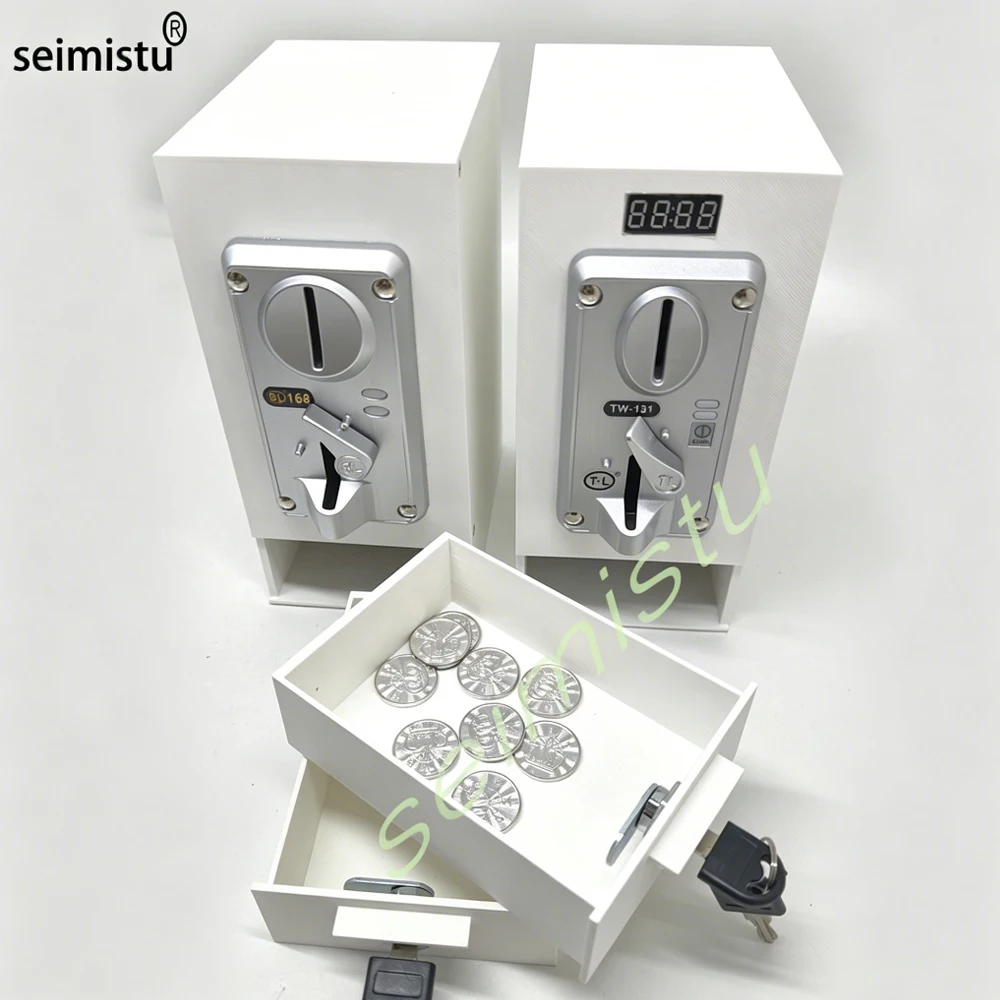 Smart Desktop Coin-Operated Machine – 3D-Printed DIY Mini Coin Acceptor & Storage Box with USB Type-C